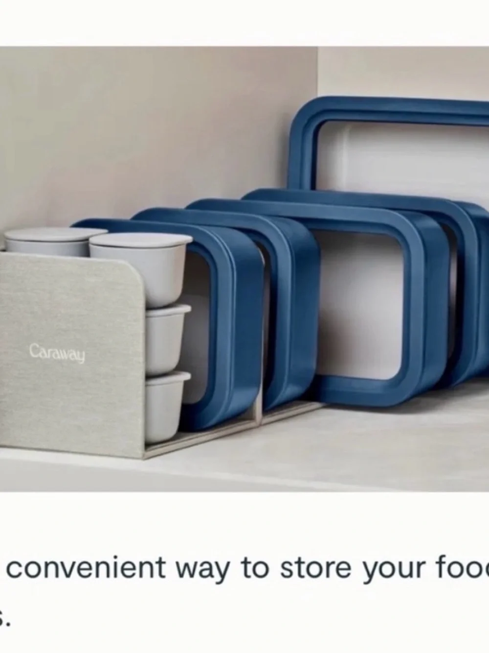 5️⃣ Caraway Gray Fabric Multi-Compartment Kitchen Organizers